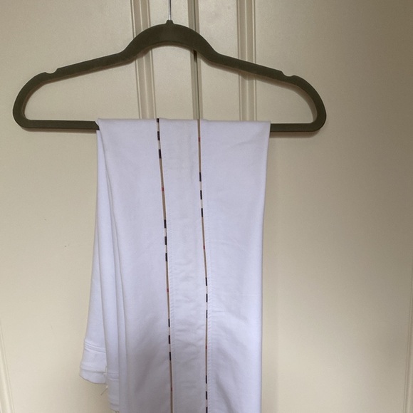 VINTAGE WOMEN’S AUTHENTIC BURBERRY WHITE TRACKSUIT PANTS SIZE L . - Picture 9 of 13